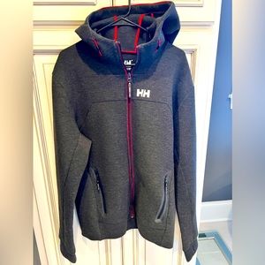 Helly Hansen dark gray full zip hoodie